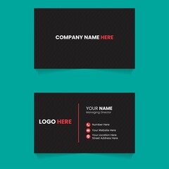 Simple modern and business card design