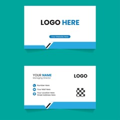 Simple modern and business card design