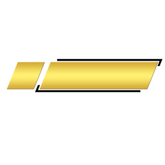 Golden Lower third Label banner