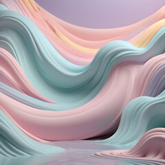 abstract Pastel waves background