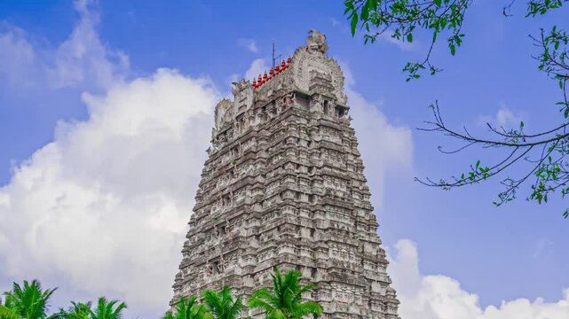 Thirukalukundram is known for the Vedagiriswarar temple complex, popularly known as Kazhugu koil (Eagle temple). This temple consists of two structures, one at foot-hill and the other at top-hill	