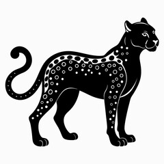 Cheetah Black silhouette
