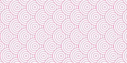 	
Minimal diamond vector overlapping Pattern geometric wave spiral and abstract circle wave line. pink color seamless tile stripe geometric create retro square line backdrop white pattern background.