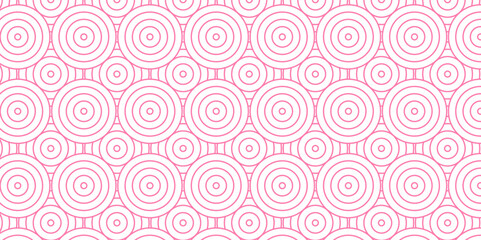 Minimal diamond vector overlapping Pattern geometric wave spiral and abstract circle wave line. pink color seamless tile stripe geometric create retro square line backdrop white pattern background.