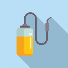 Manual pump sprayer holding insecticide or fertilizer for gardening and farming