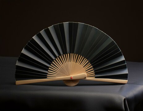 Abanicos color preponderante negro  