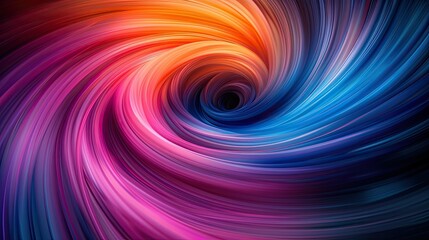 Vibrant swirls of abstract colors in motion