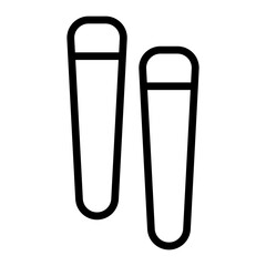 Chopsticks Vector Line Icon Design