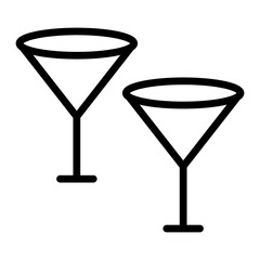 Drinks Vector Line Icon Design