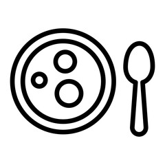 Meal Vector Line Icon Design