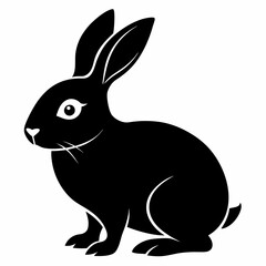 Rabbit Black silhouette