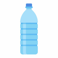 Vector Flat Plastic Bottle Icon, isolated on white background (5)