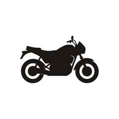 Obraz premium Motorcycle Vector Illustration, bikee Vector Art, motorcycle Silhouette, motorcycle isolated on white cartoon Character icon 