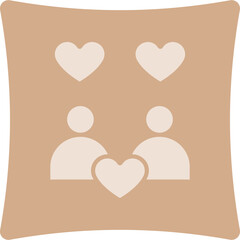 Couplegoals Glyph Art Box Icon