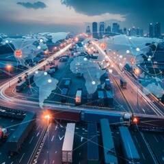 Obraz premium Global Supply Chain Mastery: A Comprehensive Overview Emphasizing Logistics, Distribution, and Strategic Planning for Efficient Worldwide Operations