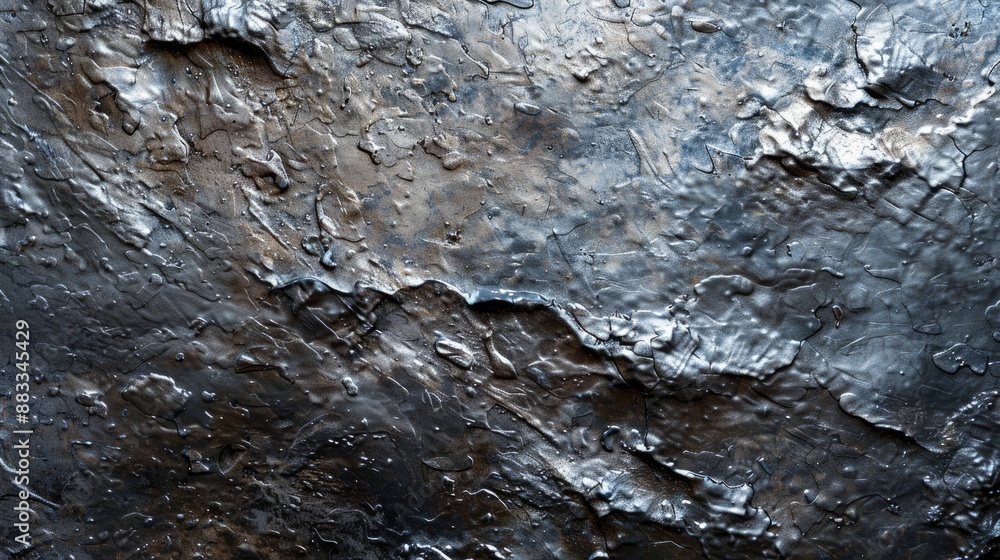 Poster close up texture of grey metallic background with space for text