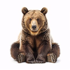 Obraz premium Bear isolated on white background 