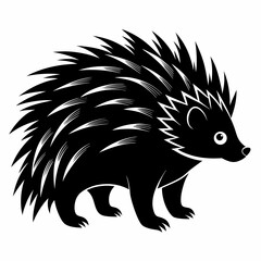 Porcupine Black silhouette