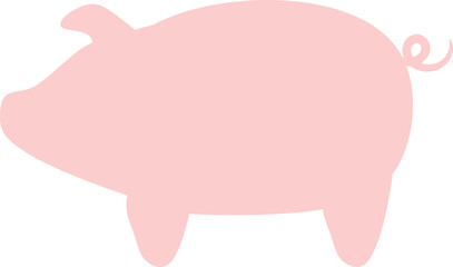 Pig Silhouette Graphic Design 
