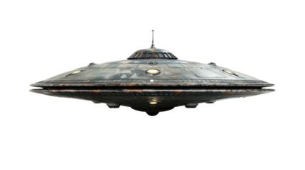 UFO on transparent background