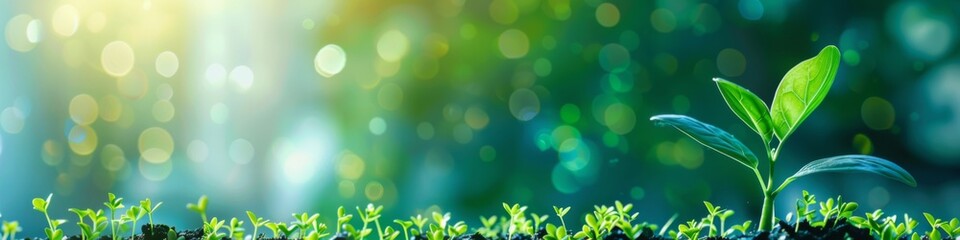 Obraz premium Green Business Philosophy Emphasizing Sustainable Investment Growth and Ecological Development with Environmental Stewardship for Financial Progress