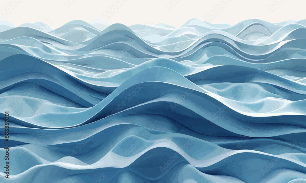 Poster a geometric vector of a wave pattern.