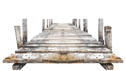 Sea dock on a transparent background