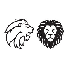 lion head illustration