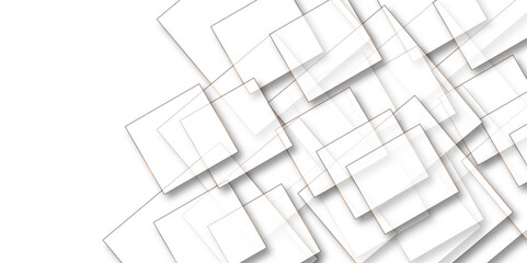 Abstract background with lines white color and vector with geometric design in illustration. 3d architecture pattern design. . You can use for add, poster, design artwork, template, banner, wallpaper