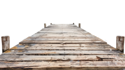 Sea dock on a transparent background