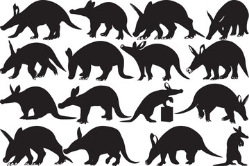 Aardvark SVG Bundle, Aardvark Vector Art, Aardvark Silhouette