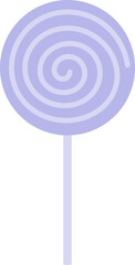 Purple Lollypop Candy Vector Graphic 