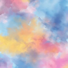 Watercolor background wallpaper with vibrant pastel shades, creating an artistic and lively ambiance.