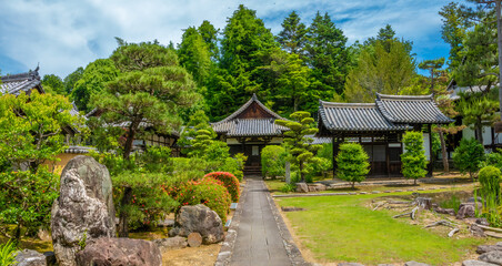 Exquisite gardens around the  Todaiji Temple complex, a UNESCO World Heritage Site, Nara, Honshu, Japan