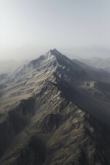 Obraz premium Exploring the mountain terrain dynamics, showcasing the intricate features of rugged mountain landscapes.