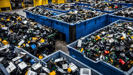 Tech goes green! Sorting electronics, removing harmful materials for safe recycling