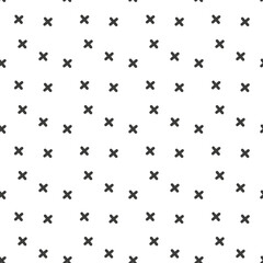 Geometric plus ornamental vector pattern. Seamless design texture.