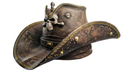 Pirate hat on a transparent background