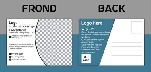 Corporate postcard design template Postcard real estate. amazing and modern postcard design. postcard layout bundle