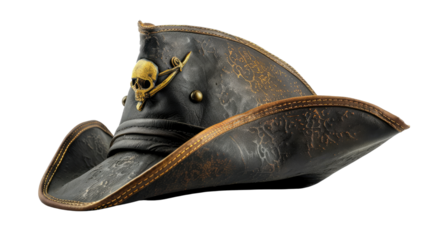 Pirate hat on a transparent background
