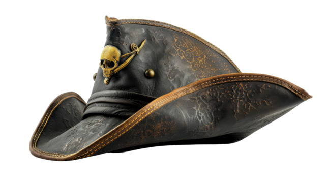 Pirate hat on a transparent background