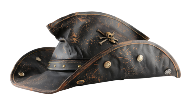 Pirate hat on a transparent background