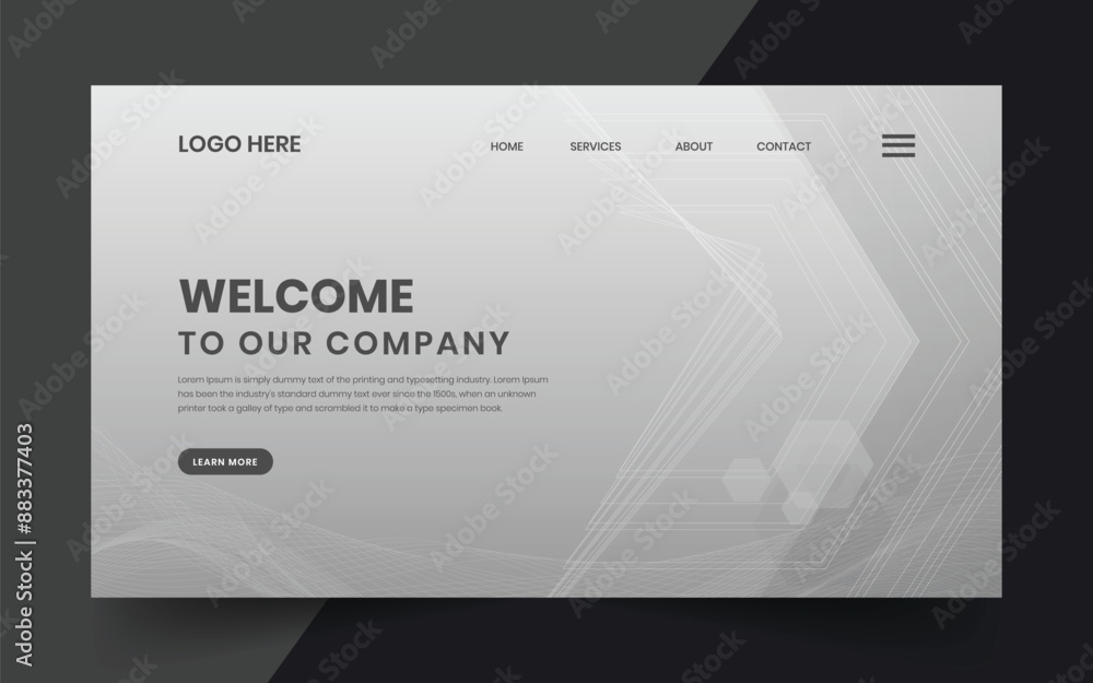 Wall mural modern technology abstract creative dynamin gradient wave line welcome banner background for website