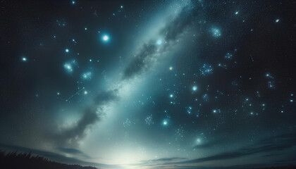 Fototapeta premium starry night sky, space background