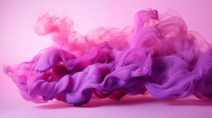 Obraz premium Purple Fluid Paint Dripped on Pink Background, Abstract Image, Texture, Pattern Background, Wallpaper, Cover and Screen of Smartphone, Cell Phone, Computer, Laptop, 9:16 and 16:9 Format