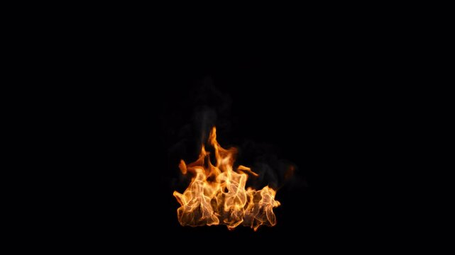Looping real fire, 4k 30p with alpha channel for transparent background, since it is a loop, you can loop it and make whatever duration you need or want