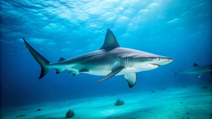 Fototapeta premium hammerhead-shark-in-the-ocean