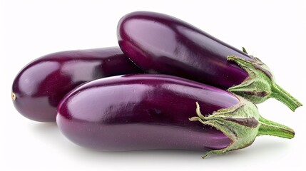 Eggplant Clipping Path. One aubergine eggplant isolated on white. Quality photo for your project.
