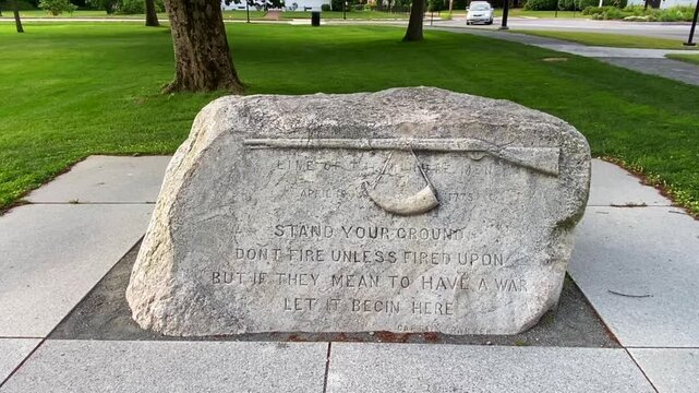 Captain Parker - Monument on the Lexington Green - Lexington, MA, USA