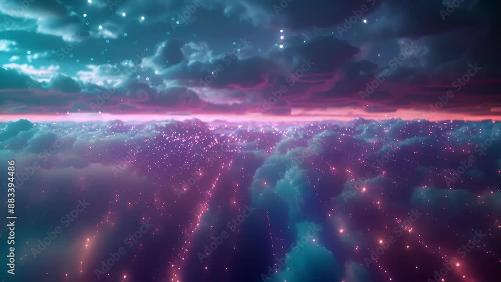 Poster with cloud gaming powered by 5g gamers can enter a virtual realm with stunning visuals and responsiv